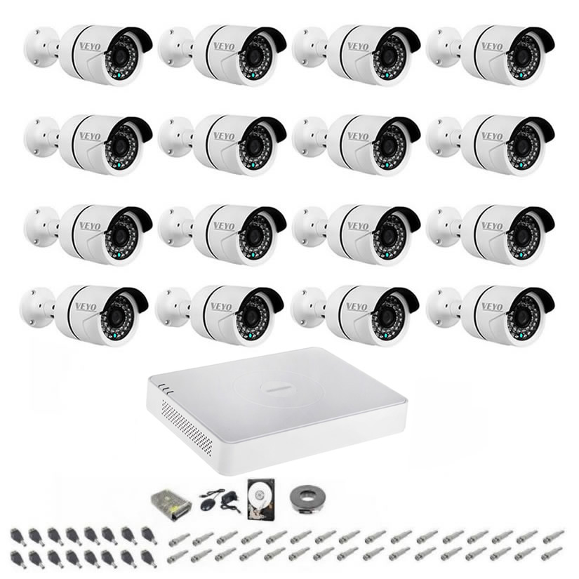 Sistem de supraveghere Complet 16 camere 1080P, 2MP, IR 30 m